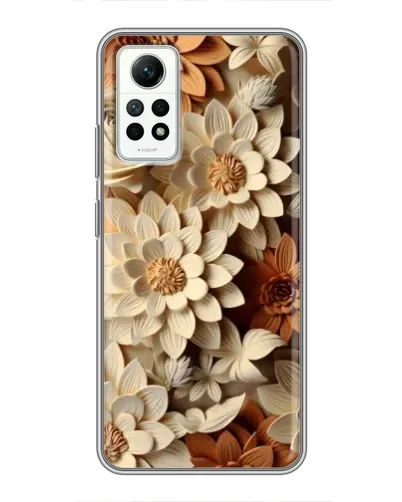 Чехол для Xiaomi Redmi Note 12 Pro (4g) с картинкой «Бежевый флористический декор» Чехол для Xiaomi Redmi Note 12 Pro (4g) с картинкой «Бежевый флористический декор»