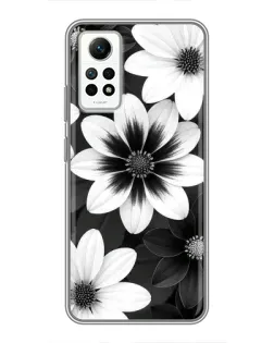 Чехол для Xiaomi Redmi Note 12 Pro (4g) с картинкой «Монохромные астры» Чехол для Xiaomi Redmi Note 12 Pro (4g) с картинкой «Монохромные астры»