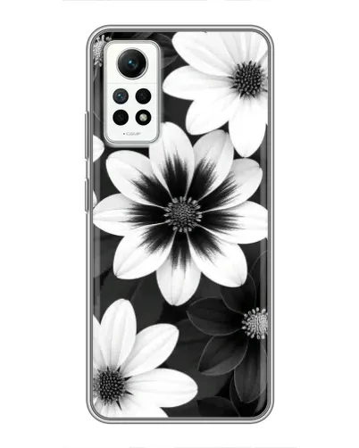 Чехол для Xiaomi Redmi Note 12 Pro (4g) с картинкой «Монохромные астры» Чехол для Xiaomi Redmi Note 12 Pro (4g) с картинкой «Монохромные астры»