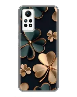 Чехол для Xiaomi Redmi Note 12 Pro (4g) с картинкой «Клевер в золоте» Чехол для Xiaomi Redmi Note 12 Pro (4g) с картинкой «Клевер в золоте»