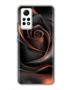 Чехол для Xiaomi Redmi Note 12 Pro (4g) с картинкой «Шелковая черная роза» Чехол для Xiaomi Redmi Note 12 Pro (4g) с картинкой «Шелковая черная роза»