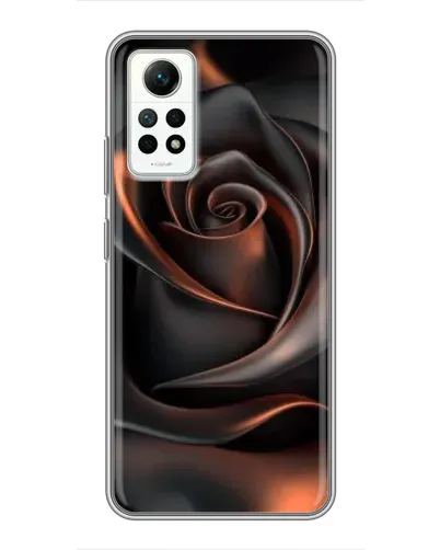 Чехол для Xiaomi Redmi Note 12 Pro (4g) с картинкой «Шелковая черная роза» Чехол для Xiaomi Redmi Note 12 Pro (4g) с картинкой «Шелковая черная роза»