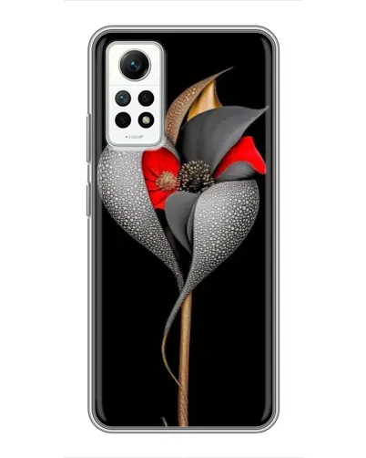 Чехол для Xiaomi Redmi Note 12 Pro (4g) с картинкой «Серебряный фантазийный цветок» Чехол для Xiaomi Redmi Note 12 Pro (4g) с картинкой «Серебряный фантазийный цветок»
