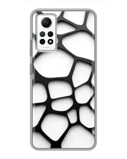 Чехол для Xiaomi Redmi Note 12 Pro (4g) с картинкой «Белая объемная сетка» Чехол для Xiaomi Redmi Note 12 Pro (4g) с картинкой «Белая объемная сетка»