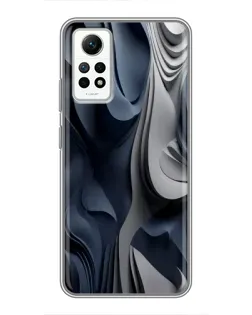 Чехол для Xiaomi Redmi Note 12 Pro (4g) с картинкой «Объемные синие складки» Чехол для Xiaomi Redmi Note 12 Pro (4g) с картинкой «Объемные синие складки»