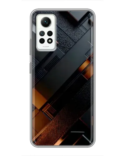 Чехол для Xiaomi Redmi Note 12 Pro (4g) с картинкой «Черные геометрические блоки» Чехол для Xiaomi Redmi Note 12 Pro (4g) с картинкой «Черные геометрические блоки»