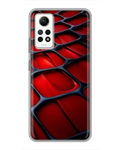 Чехол для Xiaomi Redmi Note 12 Pro (4g) с картинкой «Красная глянцевая сетка» Чехол для Xiaomi Redmi Note 12 Pro (4g) с картинкой «Красная глянцевая сетка»