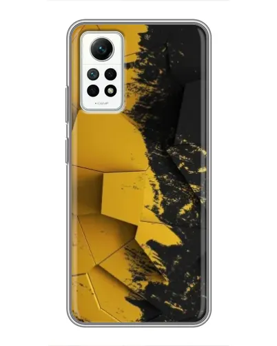 Чехол для Xiaomi Redmi Note 12 Pro (4g) с картинкой «Золотые осколки геометрии» Чехол для Xiaomi Redmi Note 12 Pro (4g) с картинкой «Золотые осколки геометрии»