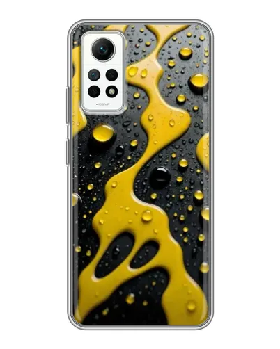 Чехол для Xiaomi Redmi Note 12 Pro (4g) с картинкой «Жидкое желтое золото» Чехол для Xiaomi Redmi Note 12 Pro (4g) с картинкой «Жидкое желтое золото»