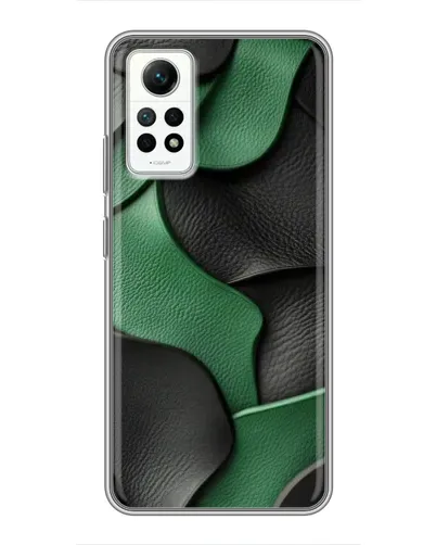 Чехол для Xiaomi Redmi Note 12 Pro (4g) с картинкой «Зеленые кожаные волны» Чехол для Xiaomi Redmi Note 12 Pro (4g) с картинкой «Зеленые кожаные волны»