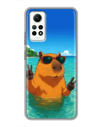 Чехол для Xiaomi Redmi Note 12 Pro (4g) с картинкой «Морская капибара» Чехол для Xiaomi Redmi Note 12 Pro (4g) с картинкой «Морская капибара»