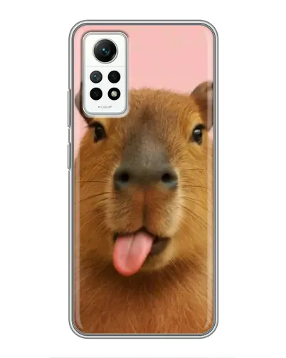 Чехол для Xiaomi Redmi Note 12 Pro (4g) с картинкой «Капибара с языком» Чехол для Xiaomi Redmi Note 12 Pro (4g) с картинкой «Капибара с языком»