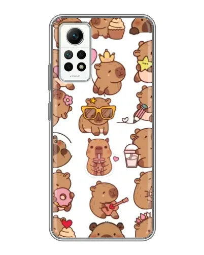 Чехол для Xiaomi Redmi Note 12 Pro (4g) с картинкой «Стикерпак с капибарами» Чехол для Xiaomi Redmi Note 12 Pro (4g) с картинкой «Стикерпак с капибарами»