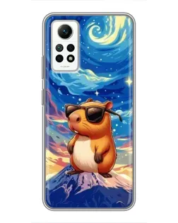 Чехол для Xiaomi Redmi Note 12 Pro (4g) с картинкой «Капибара Ван Гога»