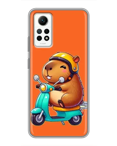 Чехол для Xiaomi Redmi Note 12 Pro (4g) с картинкой «Капибара на скутере» Чехол для Xiaomi Redmi Note 12 Pro (4g) с картинкой «Капибара на скутере»