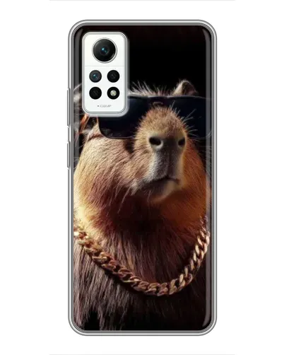 Чехол для Xiaomi Redmi Note 12 Pro (4g) с картинкой «Капибара золотая цепь» Чехол для Xiaomi Redmi Note 12 Pro (4g) с картинкой «Капибара золотая цепь»