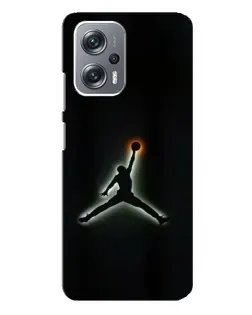 Чехол для Xiaomi Redmi Note 12 Pro Plus с картинкой «Jordan Gradient Logo»