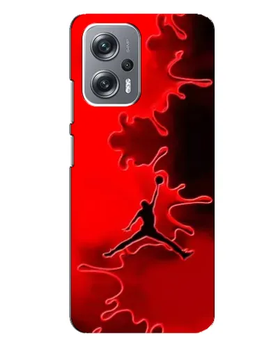 Чехол для Xiaomi Redmi Note 12 Pro Plus с картинкой «Jordan Red Smoke»