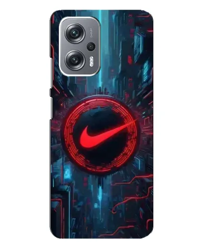 Чехол для Xiaomi Redmi Note 12 Pro Plus с картинкой «Техногенный стиль Nike»