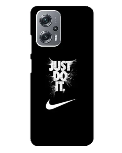 Чехол для Xiaomi Redmi Note 12 Pro Plus с картинкой «Текстовый принт Nike»