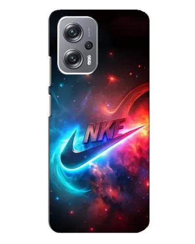 Чехол для Xiaomi Redmi Note 12 Pro Plus с картинкой «Огненный логотип Nike»