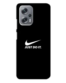 Чехол для Xiaomi Redmi Note 12 Pro Plus с картинкой «Минимализм от Nike»