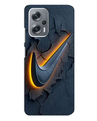 Чехол для Xiaomi Redmi Note 12 Pro Plus с картинкой «Объемный логотип Найк»