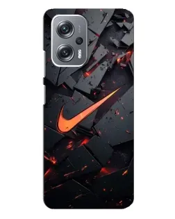 Чехол для Xiaomi Redmi Note 12 Pro Plus с картинкой «Nike — эффект разломов»