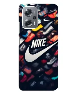 Чехол для Xiaomi Redmi Note 12 Pro Plus с картинкой «Коллекция кроссовок Nike»