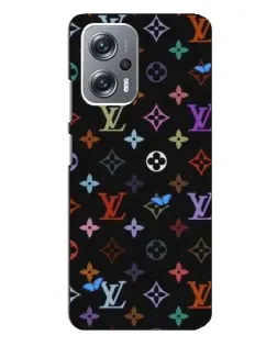 Чехол для Xiaomi Redmi Note 12 Pro Plus с картинкой «Цветная монограмма LV»
