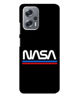 Чехол для Xiaomi Redmi Note 12 Pro Plus с картинкой «NASA — классика Red Blue»