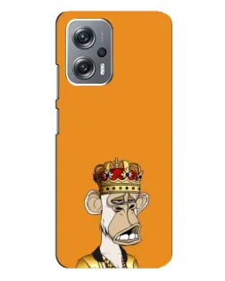 Чехол для Xiaomi Redmi Note 12 Pro Plus с картинкой «Золотая обезьяна Bored Ape»