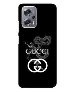 Чехол для Xiaomi Redmi Note 12 Pro Plus с картинкой «Gucci — серебряная змея»