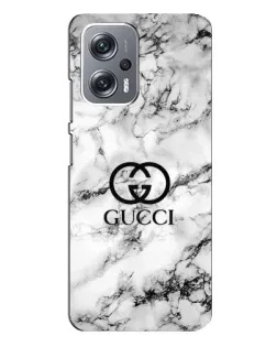 Чехол для Xiaomi Redmi Note 12 Pro Plus с картинкой «Gucci — мраморный шик»