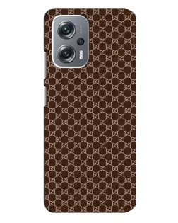 Чехол для Xiaomi Redmi Note 12 Pro Plus с картинкой «Gucci — шоколадная сетка»