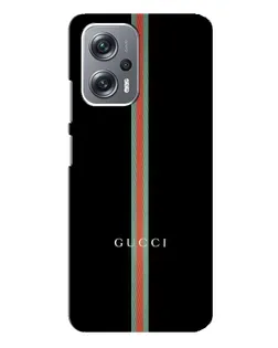 Чехол для Xiaomi Redmi Note 12 Pro Plus с картинкой «Gucci — строгая линия»