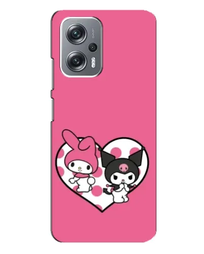 Чехол для Xiaomi Redmi Note 12 Pro Plus с картинкой «Kuromi и My Melody» Чехол для Xiaomi Redmi Note 12 Pro Plus с картинкой «Kuromi и My Melody»