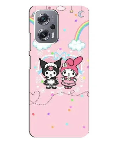 Чехол для Xiaomi Redmi Note 12 Pro Plus с картинкой «My Melody и Kuromi» Чехол для Xiaomi Redmi Note 12 Pro Plus с картинкой «My Melody и Kuromi»