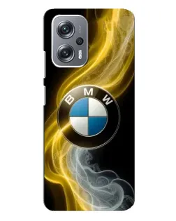Чехол для Xiaomi Redmi Note 12 Pro Plus с картинкой «Золотистый дым BMW»