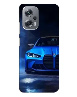 Чехол для Xiaomi Redmi Note 12 Pro Plus с картинкой «Голубая BMW M4»