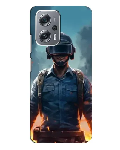 Чехол для Xiaomi Redmi Note 12 Pro Plus с картинкой «PUBG — реалистичный герой»