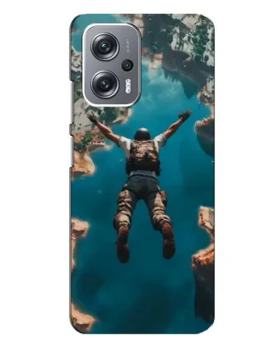 Чехол для Xiaomi Redmi Note 12 Pro Plus с картинкой «PUBG — свободное падение»