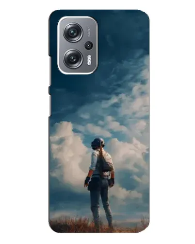 Чехол для Xiaomi Redmi Note 12 Pro Plus с картинкой «Герой PUBG на скале»