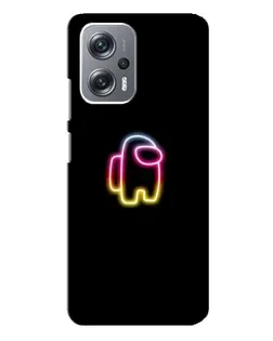 Чехол для Xiaomi Redmi Note 12 Pro Plus с картинкой «Among Us градиент»