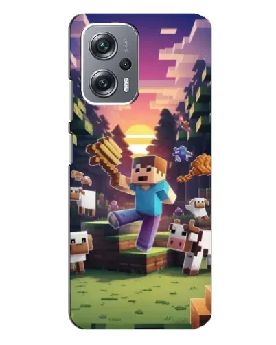 Чехол для Xiaomi Redmi Note 12 Pro Plus с картинкой «Стив на ферме» Чехол для Xiaomi Redmi Note 12 Pro Plus с картинкой «Стив на ферме»