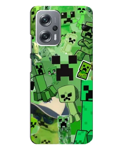 Чехол для Xiaomi Redmi Note 12 Pro Plus с картинкой «Криперы Minecraft» Чехол для Xiaomi Redmi Note 12 Pro Plus с картинкой «Криперы Minecraft»