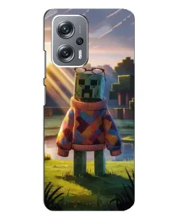 Чехол для Xiaomi Redmi Note 12 Pro Plus с картинкой «Крипер в свитере»