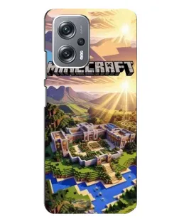 Чехол для Xiaomi Redmi Note 12 Pro Plus с картинкой «Minecraft панорама»