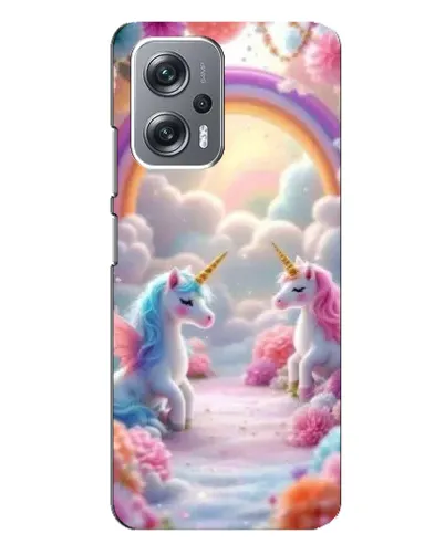 Чехол для Xiaomi Redmi Note 12 Pro Plus с картинкой «Радуга и единороги» Чехол для Xiaomi Redmi Note 12 Pro Plus с картинкой «Радуга и единороги»