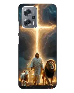 Чехол для Xiaomi Redmi Note 12 Pro Plus с картинкой «Лев Иуды и Свет»